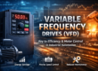Variable Frequency Drive (VFD) used for motor speed control and energy efficiency in industrial automation